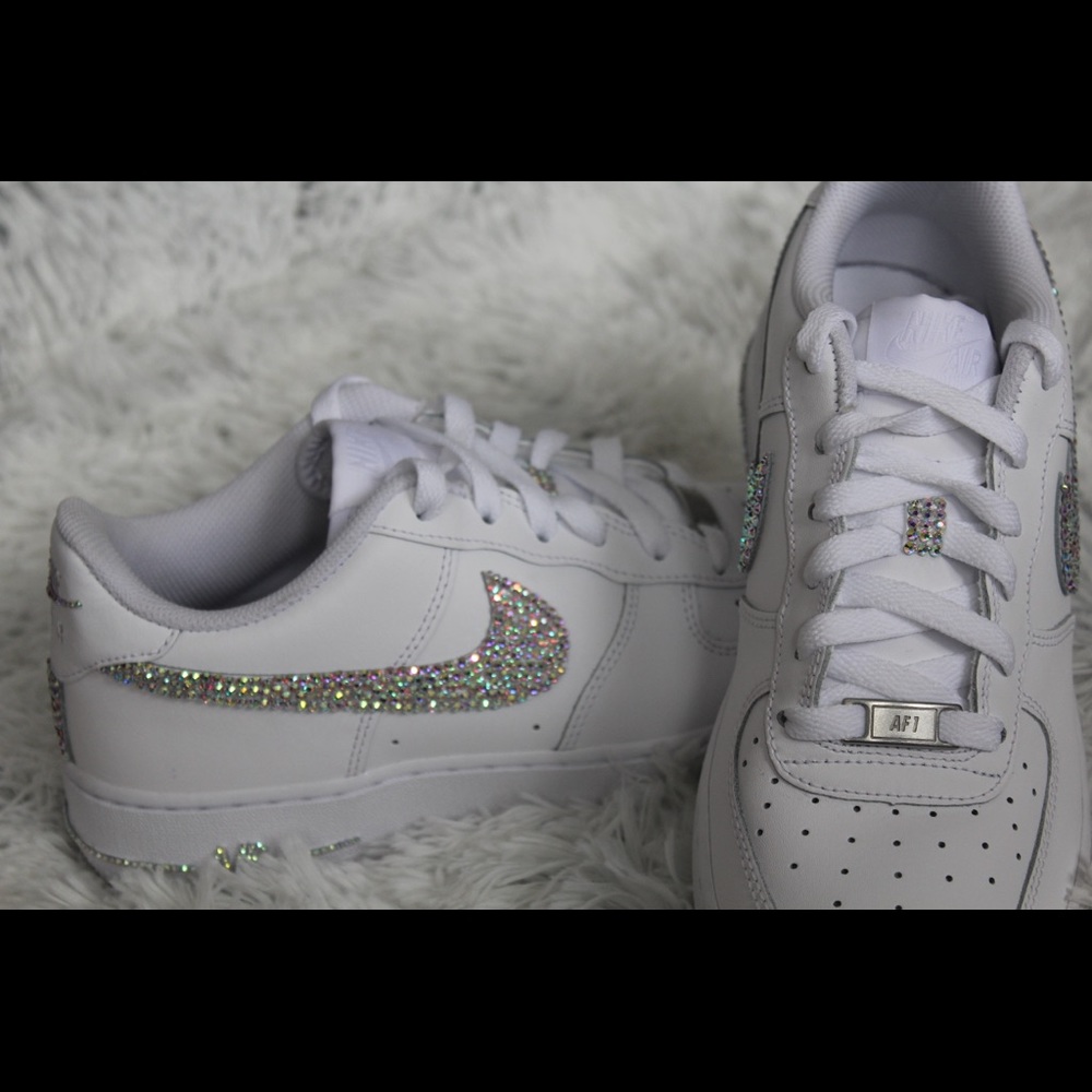 Custom Rhinestone Air Force 1s - Picture 2 of 4